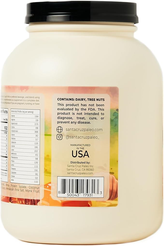 Santa Cruz Paleo Whey Protein Tub (Honey Salted Caramel)