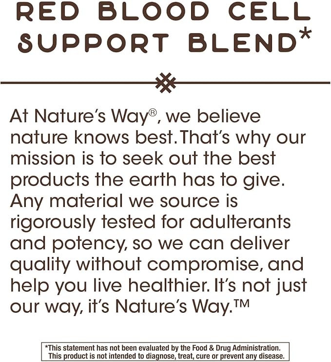 Nature's Way Energizing Iron - Red Blood Cell Support* - 8 mg Iron, -200 mcg of Cyanocobalamin & Vitamin B12 per 2-Softgel Serving - Gluten Free - 90 Softgels