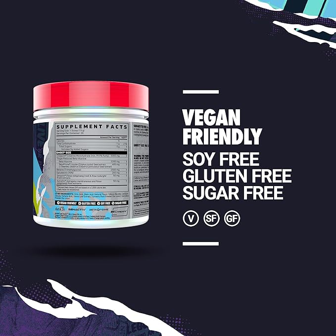 GHOST Size Muscle Builder Dietary Supplement - Lime, 30 Servings - Muscle Growth and Strength Building Supplements for Men & Women - Creatine, Betaine & Beta-Alanine - Free of Sugar & Gluten, Vegan