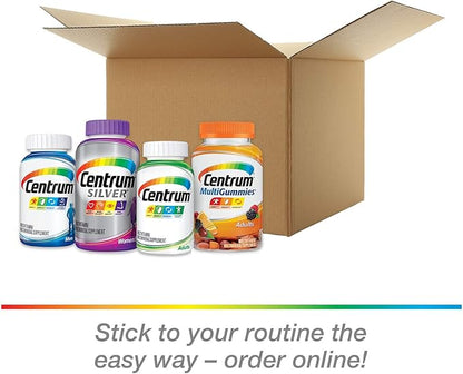 Centrum Adult Multivitamin/Multimineral Supplement with Antioxidants, Zinc, Vitamin D3 and B Vitamins, Gluten Free, Non-GMO Ingredients - 200 Count