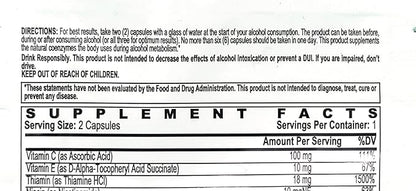 |1 Pack| Over-Indulgence-Prevention, Ultimate Pre-Party-Supplement, Stay Hydrated with Electrolytes, Reduce a Possible Hangover. Take at The Start, Wake up Smart.