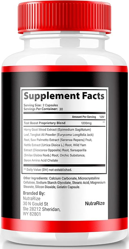 ErecBoost, ErecBoost Pills, Official ErecBoost Original Capsules for Energy & Overall Health, ErecBoost Pastillas, ErecBoost En Capsulas (60 Capsules)