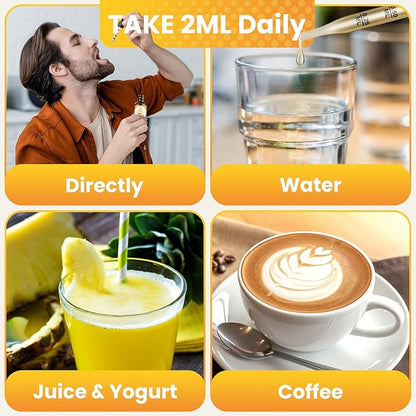 Liquid Iron Supplement for Women, Men & Kids, Liquid Iron Drops with Folate, Vitamin C, B6, B12 for Anemia, Red Blood Cell, Energy Support, Pineapple Flavor, 2 Fl Oz