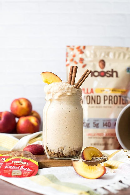 NOOSH Plant Based Almond Protein Powder Vanilla 35 Gram - Vegan, All Natural Ingredients, Non-GMO, Gluten Free, Kosher, Peanut Free, Soy Free, Dairy Free (Vanilla)
