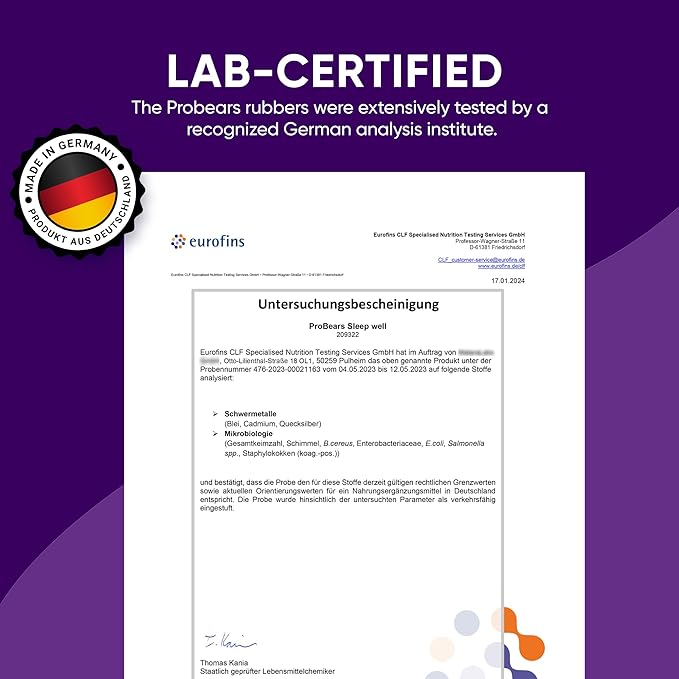 Probears® Melatonin & B6 Gummies for Kids & Adult - Sleep Natural Melatonin & B6 Vitamin for All Genders Sleep - Gluten-Free, Gelatin-Free, Halal - 60 Count