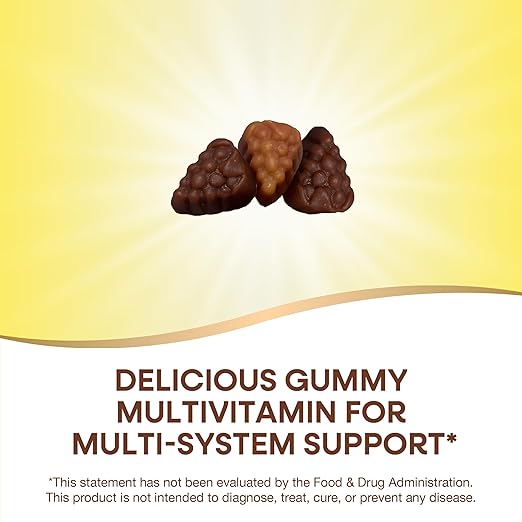 Nature's Way Alive! Adult Premium Multivitamin Gummy, Full B-Vitamin Complex, Supports Energy Metabolism & Heart Health*, 90 Gummies (Packaging May Vary)