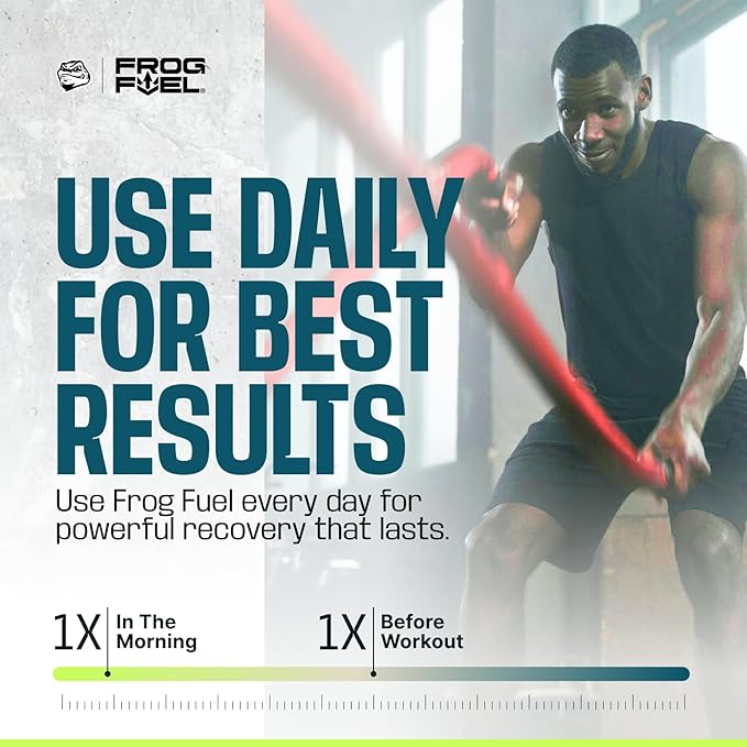 Frog Fuel Power Energized Protein Shot, 15g Protein Nano-Hydrolyzed Grass Fed Collagen, 80mg Caffeine, Fat & Sugar Free, 22 Amino Acids, 0 Carbs, Berry, 1 oz Packets, 24 Pack