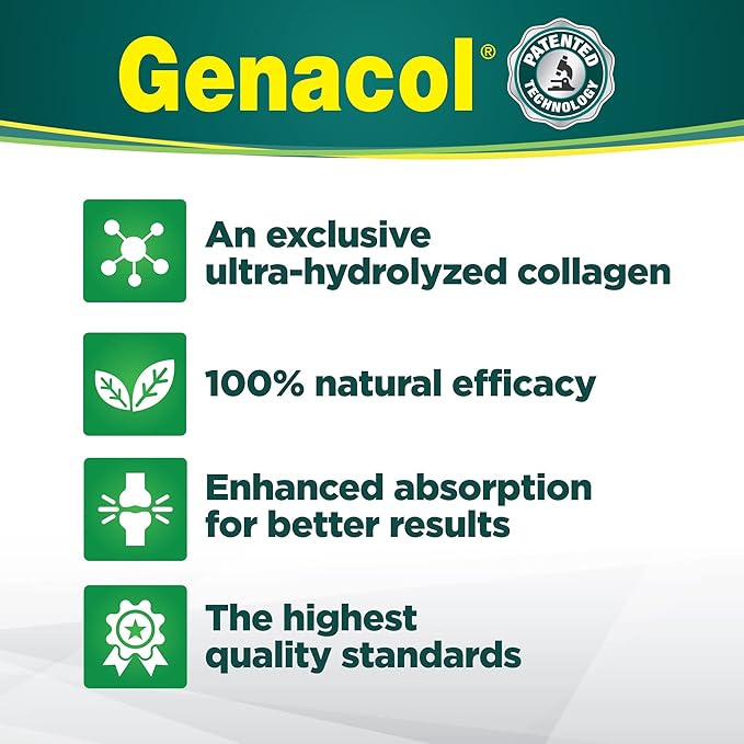 Genacol Collagen & Natural Eggshell Membrane | Achieve Rapid Joint Relief in as Little Than Just 5 Days| Patented hydrolyzed Collagen Joint Support Supplement Joint & Mobility 90 Capsules