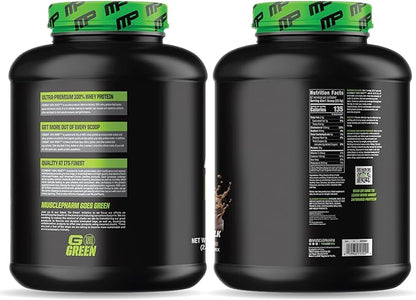 MusclePharm Combat 100% Whey Protein Powder, Chocolate Milk, Fast Recovery & Muscle Gain with Whey Protein Isolate, High Protein Powder for Women & Men, Gluten Free, 5 Lb, 70 Servings