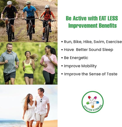 The WHOLE DAY Plan EAT Less - Weight Loss Pills for Women and Men That Works Fast - Appetite Suppressant Fat Burning Supplements, 60 Capsules, Made in USA