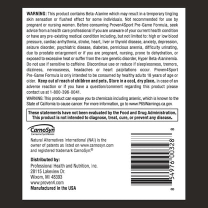 Proven4 Pre Workout Powder for Men and Women with Creatine - Beta Alanine - Caffeine NSF Certified preworkout Energy Supplement Chery Limeade 30 Servings