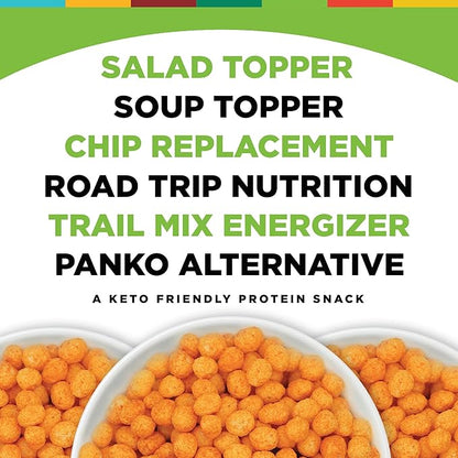 Twin Peaks Low Carb, Keto Friendly Protein Puffs, (Jalapeno Cheddar, 2.1 Ounce), 2 Servings, 3 Pack (60g, 42g Protein, 4g Carbs)
