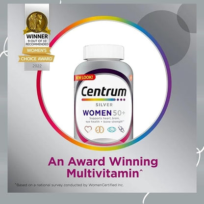 Centrum Silver Women 50 Plus Multivitamin Supplement 100 Tablets (Pack of 1)