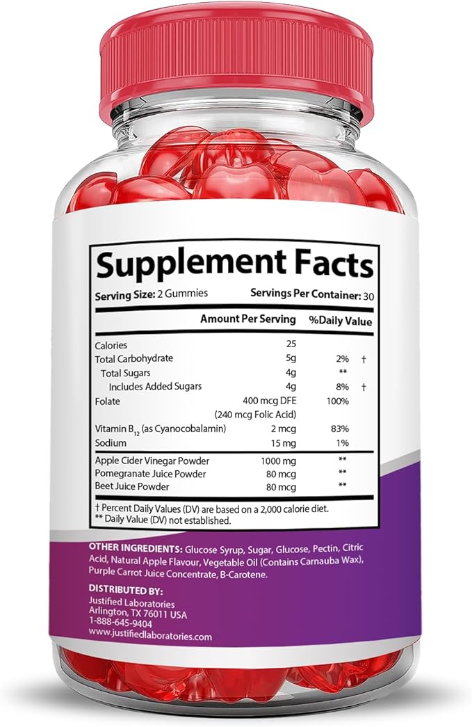 Keto Drops Keto ACV Gummies Advanced Formula 1000MG Keto Drops Keto Gummies Apple Cider Vinegar Formulated with Pomegranate Beet Juice Powder B12 Vegan Non GMO 60 Gummys