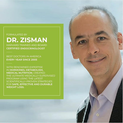 Dr. Zisman ZT Slimming - Matcha-Coconut Detox Blend, Weight Management Tea with Antioxidant Effects, Enhances Mood and Improves Concentration (28 Tea Bags)