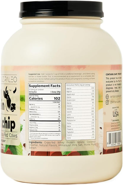 Santa Cruz Paleo Whey Protein Tub (Mint Chip)