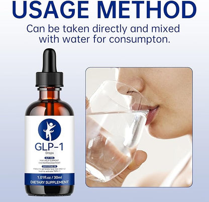 GLP-1 Supplement Drops for Men and Women, Easy to Use Drops (2PC)