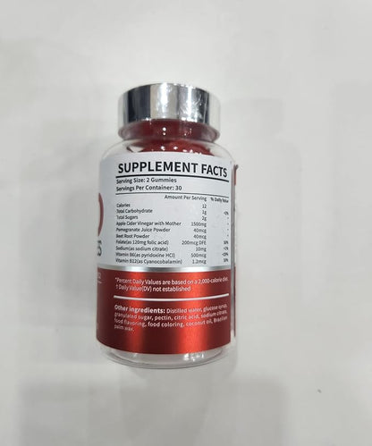 Keto ACV Gummies, Gluten & Sugar Free Apple Cider Vinegar Supplement for Men & Women - 180 Gummies (1500 mg-3 Pack)