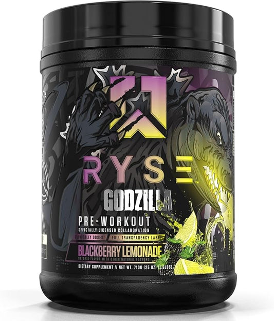 Ryse Noel Deyzel x Pre Workout | Intense Pumps, Energy, & Focus | Citrulline & Beta Alanine | 400mg Total Caffeine | 40 Servings (BlackBerry Lemonade)