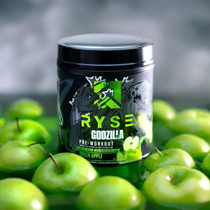 RYSE Up Supplements Noel Deyzel x Pre Workout | Intense Pumps, Energy, & Focus | Citrulline & Beta Alanine | 400mg Total Caffeine | 40 Servings (Green Apple)