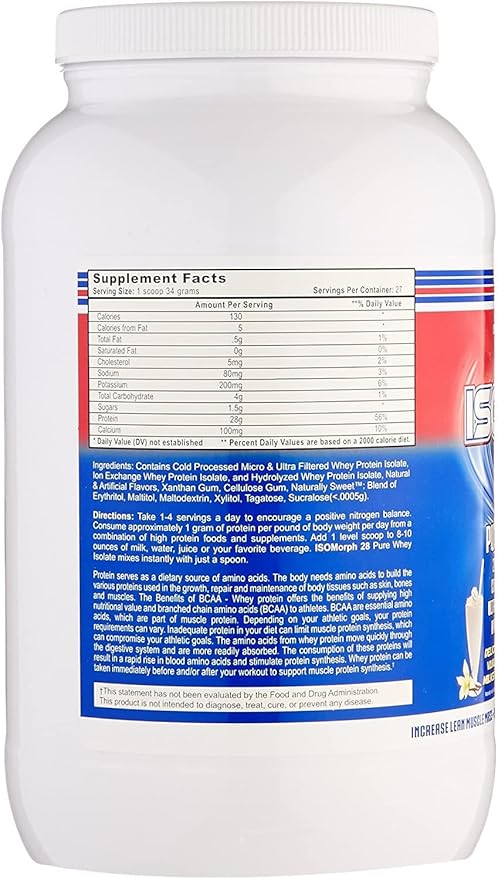 APS Nutrition Isomorph 28, Vanilla Milkshake, 2 Pound