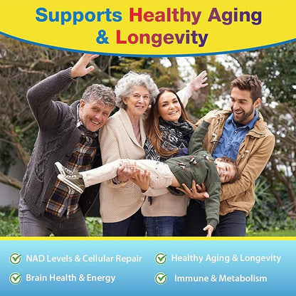 NMNH (Dihydronicotinamide Mononucleotide) 500mg Per Serving, NMNH NAD Supplement to Boost NAD+ Levels As We Age, NAD Plus Supplement for Anti Aging, Energy, Immune, Focus, Pure Organic - 300 Capsules