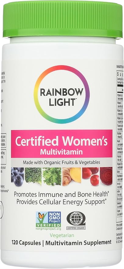 Rainbow Light Women's Organic Multi, 120-Capsules