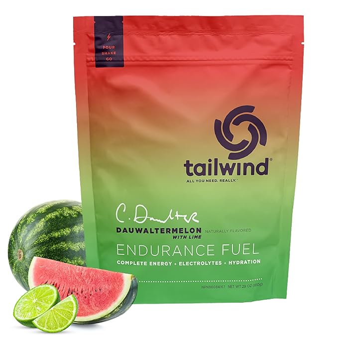 Tailwind Nutrition Endurance Fuel, Sports Drink Powder Mix with Electrolytes, Non-GMO, Free of Soy, Dairy, and Gluten, Vegan, Dauwaltermelon, 30 Servings