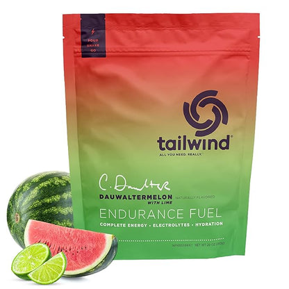 Tailwind Nutrition Endurance Fuel, Sports Drink Powder Mix with Electrolytes, Non-GMO, Free of Soy, Dairy, and Gluten, Vegan, Dauwaltermelon, 30 Servings