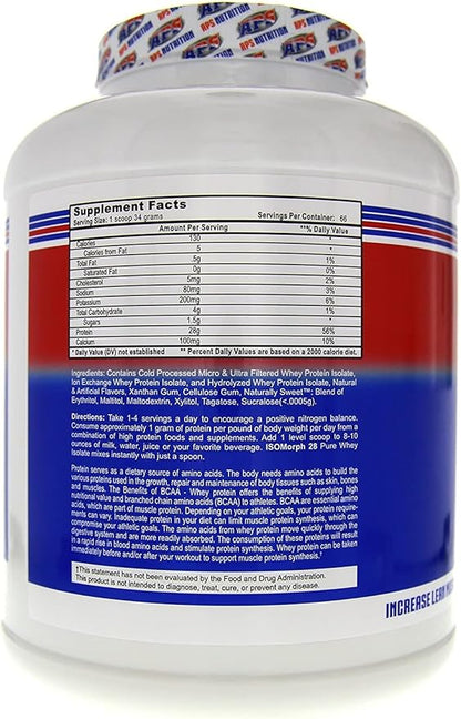 APS Nutrition Isomorph Protein Powder Supplement | Whey Protein Isolate | Ultra- Filtered | 28g Protein |Vanilla Ice Cream, 5 Pound (Pack of 1)