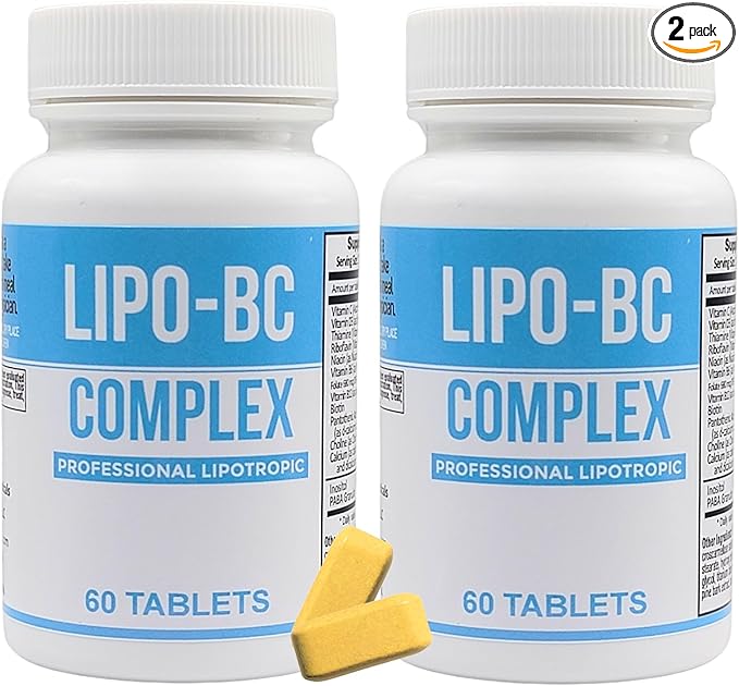 LIPO BC (2 Pack - 60 Tablets) 120 Tablets Lipotrophic Weight Loss Supplement
