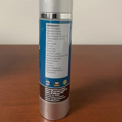 BIOLABS PRO All Natural Bioidentical 20mg Dhea Cream - Three Month Supply - for Men or Women - (Unscented - 3.6oz)