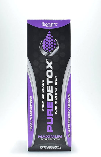Neometrx Same-Day Maximum Strength Detox Drink, BlackBerry Grape Flavor, 20 Fl Oz