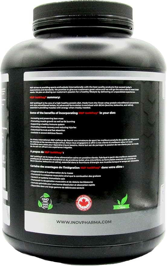 IsoWhey Protein Powder 5lbs (2.27kg), Ultra Filtered whey Protein to Maintain and Increase Lean Muscle Mass in a Strong Lean Body