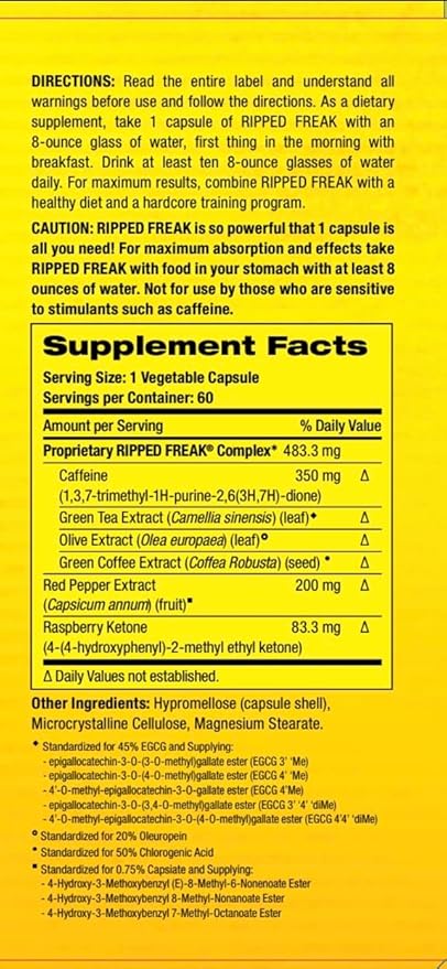 Pharmafreak Ripped Freak 60ct - USA - Hybrid Fat Burner