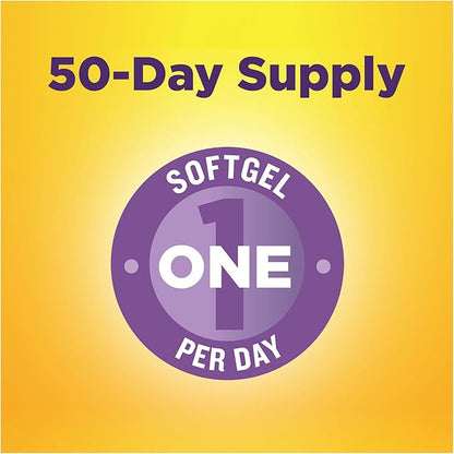 Maximum Strength Biotin 5000 mcg Softgels, 50 Count