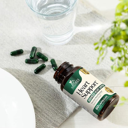 Heart Supplements for Men & Women, 1650mg for Heart Health Support with CoQ10, Hawthorn, Plant Sterol & More, Heart Vitamins & Extracts to Support Nitric Oxide & Energy Production - 60 Capsules