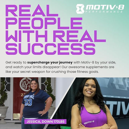 Motiv-8 Pre-Workout Performance, Sugar Free Pre-Workout, Boost Energy and Focus, Improve Workouts, Enhances Mood (30 Servings, Cherry Lemonade)