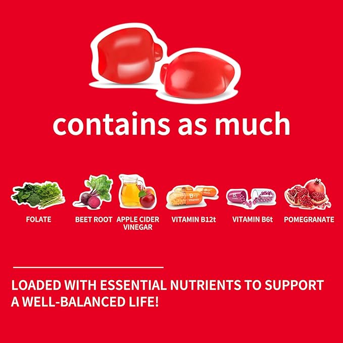 Regina Keto ACV Gummies, Apple Cider Vinegar Gummies with B12 for Energy & Wellness, for Man and Woman, Gelatin-Free, Delicious & Convenient (60 Count)