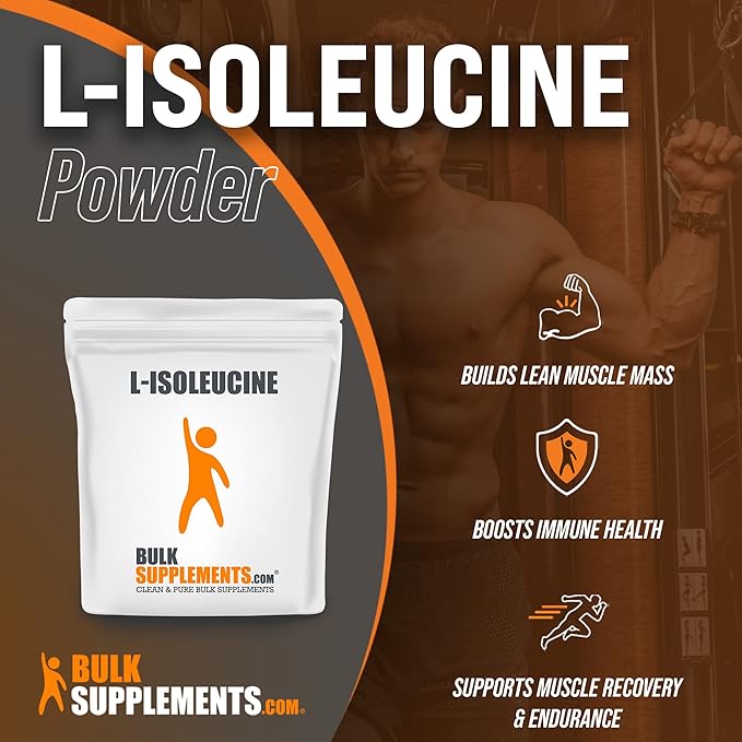 BulkSupplements.com L-Isoleucine Powder - Amino Acids for Immune Support, BCAA Supplement - Unflavored, Gluten Free - 1000mg per Serving (5 Kilograms - 11 lbs)