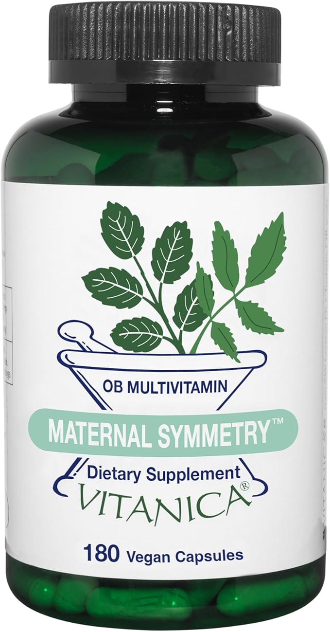 Vitanica Maternal Symmetry, Prenatal and Postnatal Vitamins, Vegan/Vegetarian, 180 Capsules