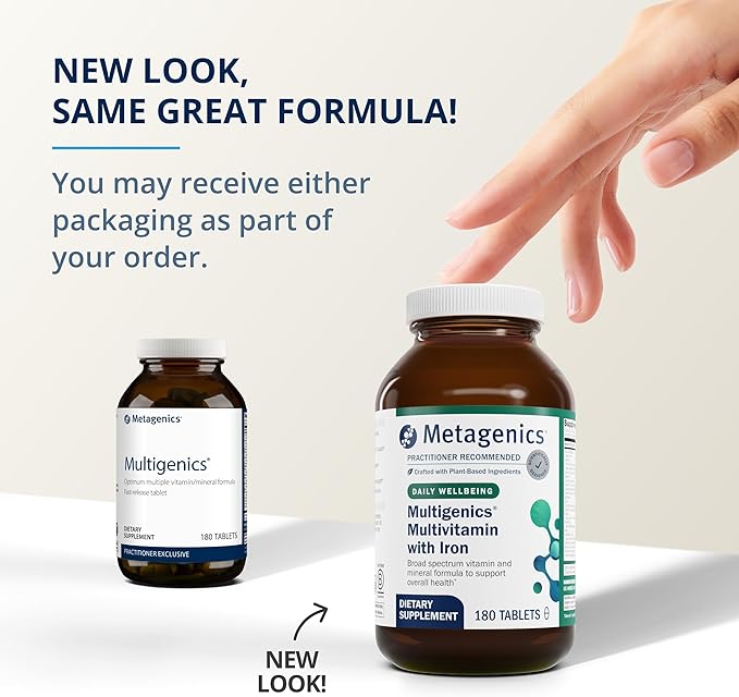 Metagenics Multigenics - Fast-Release Multivitamin & Multimineral Tablet - for Bone Health, Homocysteine Metabolism & Antioxidant Support* - Non-GMO & Gluten Free - 180 Tablets