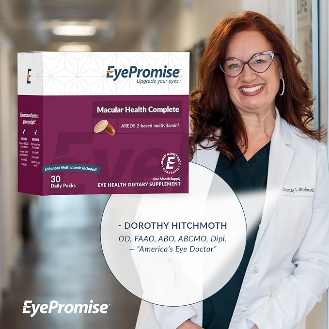 EyePromise Macular Health Complete | Multi-Vitamin + Eye Vitamin | Heart, Brain, Hair, Skin and Overall Health - 30-Day Pill and Soft-Gel Pack