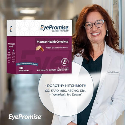 EyePromise Macular Health Complete | Multi-Vitamin + Eye Vitamin | Heart, Brain, Hair, Skin and Overall Health - 30-Day Pill and Soft-Gel Pack
