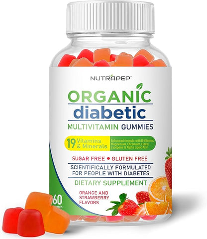 Premium Multivitamin Chewable Gummies for Women & Men - Sugar-Free & Gluten Free Supplement Vitamins - Calcium Magnesium Zinc Manganese Thiamine Biotin…