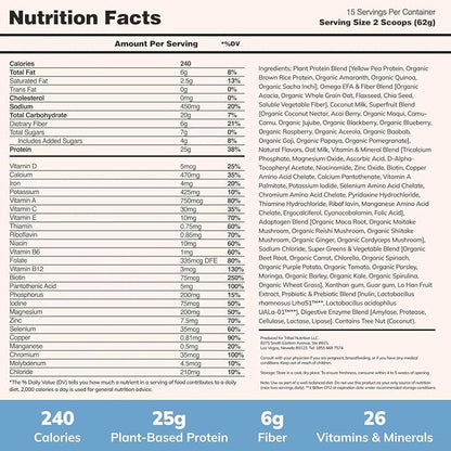 Ka’Chava All-In-One Nutrition Shake Blend, 85+ Superfoods & Nutrients, Meal Replacement, Greens Plant-Based Superfood Powder Protein Drink, Digestive Enzymes & Probiotics, Vegan Dairy Gluten Free, 2lb