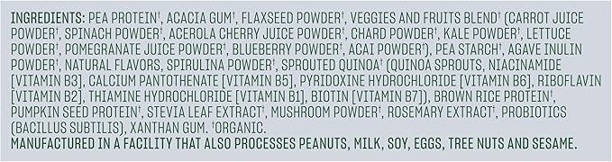 Vega Organic All-in-One Vegan Protein Powder, French Vanilla -Superfood Ingredients, Vitamins for Immunity Support, Keto Friendly, Pea Protein for Women & Men, 3.1 lbs (Packaging May Vary)