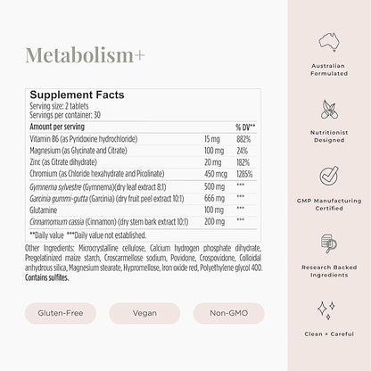 JSHealth Vitamins, Metabolism+ Formula, Healthy Natural Energy Support, Metabolism Maintenance Supplement (60 Capsules)
