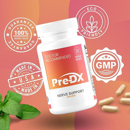 Nerve Support Supplement - Advanced L-Methylfolate Multivitamin w/Vitamin B-Complex & More for Resistance Enhancement - 3rd Party Tested L-methylfolate Supplement - 30 Capsules