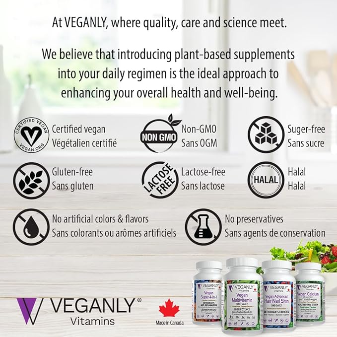 Vegan Multivitamin One-Daily, (90 Veg Tablets). Complete Vegan Nutrition Support for Plant-Based, Vegan or Vegetarian Diets. 26 Essentials with High Potency in B12 & D3.